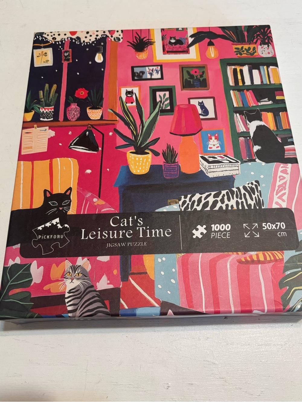 Pickforu Cat’s Leisure Time 1000pc Jigsaw Puzzle 50x70cm